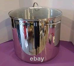 Princess heritage stainless steel classic 50 quart stockpot with steaming rack