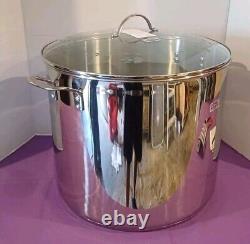 Princess heritage stainless steel classic 50 quart stockpot with steaming rack