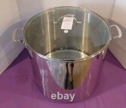 Princess heritage stainless steel classic 50 quart stockpot with steaming rack