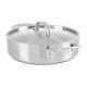 Professional 5-ply Stainless Steel Casserole/everyday Pan, 3.4 Quart, Satin F