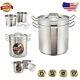 Professional-grade 12 Quart Stainless Steel Double Boiler With Cover And Insert