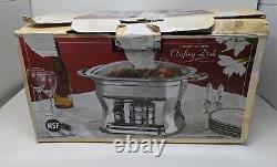 Professional Quality 4-Quart Stainless Steel Chafing Dish Dishwasher Safe Korea