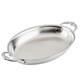 Provisions 2-quart Stainless Steel Oval Au Gratin Dish Medium Clad Cookware