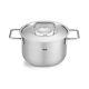 Pure Collection Stainless Steel 4.2 Quart Stock Pot With Metal Lid