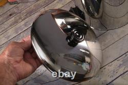 REVERE WARE 8 Quart Stock Pot with Lid Clinton IL Stainless Steel Copper With Box REVERE WARE 8 Quart Stock Pot with Lid Clinton IL Stainless Steel Copper With Box