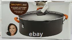 Rachael Ray Brights Hard Anodized Nonstick 8 Quart Pasta Pot / Stockpot, New