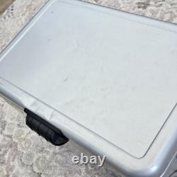 Rare Coors Light Coleman Stainless Steel Belted 54 Quart Cooler Ice Chest READ