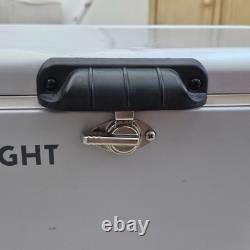 Rare Coors Light Coleman Stainless Steel Belted 54 Quart Cooler Ice Chest READ
