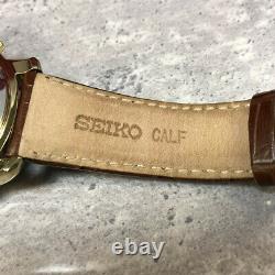 Rare Seiko World Time Kinetic GMT 5M85-0AF0 Automatic Quarts Mens Watch #377