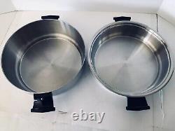 Rena Wear 5 Ply Stainless Steel 11 Skillet Fry Pan With4 Quart Dome Lid Never Use