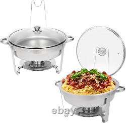 Restlrious Hot Pot Buffet Set 2-Pack, 7.5 Quart Stainless Steel