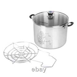 Roots & Harvest Stainless Steel 20 Quart Canner/Multi Use Pan