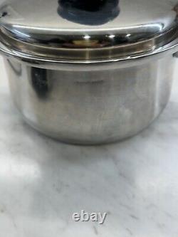 Royal Queen Cookware Made In USA Stainless Steel 7 Piece Set Preowned