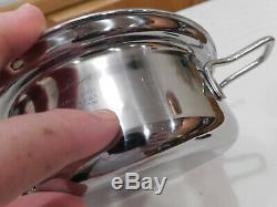 SALADMASTER 1 QUART SAUCEPAN POT 316Ti TITANIUM STAINLESS STEEL WATERLESS USA