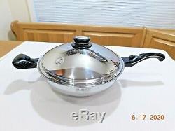 SALADMASTER 5 QUART 13 WOK 316Ti TITANIUM STAINLESS STEEL WATERLESS USA