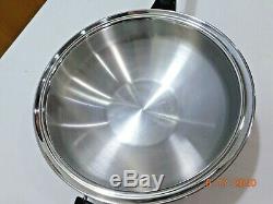 SALADMASTER 5 QUART 13 WOK 316Ti TITANIUM STAINLESS STEEL WATERLESS USA