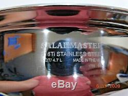 SALADMASTER 5 QUART 13 WOK 316Ti TITANIUM STAINLESS STEEL WATERLESS USA