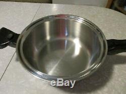 SALADMASTER Stainless Steel Cookware Titanium 4 quart pan