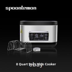 SPOONLEMON Sous Vide Precise Cooker, 8 Quart Stainless Steel Sous Vide Machin