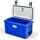 Stakol 58 Quart Portable Cooler Ice Chest Leak-proof 80 Cans Ice Box For Camping