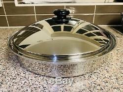 SaladMaster Mega Skillet LIMITED EDITION 6 Quart (5.7 Litre) 15 Inch Frying pan