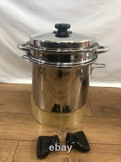 Saladmaster 10 quarts Pot With Steamer Stainless waterless Cookware