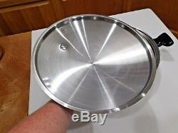 Saladmaster 316 Surgical 7 Quart 15 Wok Stainless Steel & LID USA