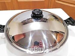 Saladmaster 316 Surgical 7 Quart 15 Wok Stainless Steel & LID USA