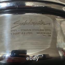 Saladmaster 316Ti Titanium Stainless Steel 1 Quart Sauce Pan