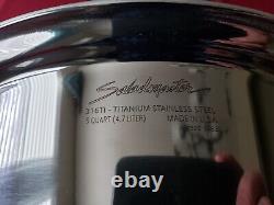 Saladmaster 5 Quart Stock Pot Titanium Stainless Steel 316ti Lid And Handles