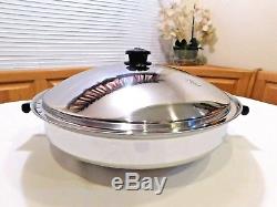 Saladmaster Versa 7 Qt. Wok Tri-ply Surgical Stainless Steel With