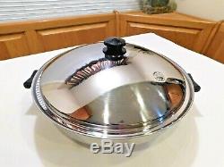 Saladmaster 7 Quart 15 Wok 5 Star Tp304s Surgical Stainless Steel Waterless USA