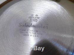Saladmaster 7 Quart 15 Wok 5 Star Tp304s Surgical Stainless Steel Waterless USA