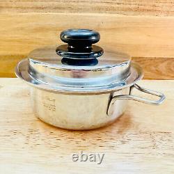 Saladmaster HS-316Ti Titanium Saucepan and Vapo Lid 1 Quart Stainless Steel