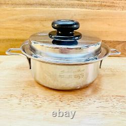 Saladmaster HS-316Ti Titanium Saucepan and Vapo Lid 1 Quart Stainless Steel