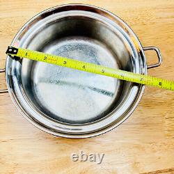 Saladmaster HS-316Ti Titanium Saucepan and Vapo Lid 1 Quart Stainless Steel