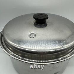 Saladmaster Stainless Steel 18-8 Tri Clad 6 Quart Stockpot and Pan with Vapo Lid