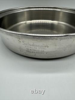 Saladmaster Stainless Steel 18-8 Tri Clad 6 Quart Stockpot and Pan with Vapo Lid