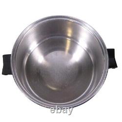 Saladmaster Stainless Steel T304S 6 Quart Qt Stock Pot Dutch Oven With Vapo Lid