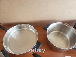 Saladmaster Stainless Steel T304S Cookware Set with 6 quart stock dome lid+++