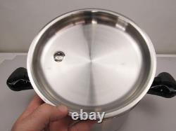 Saladmaster Titanium Stainless Steel 4 Quart Stock Pot 316ti 4qt 2 Handles Lid