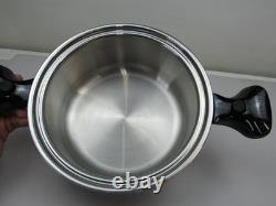 Saladmaster Titanium Stainless Steel 4 Quart Stock Pot 316ti 4qt 2 Handles Lid