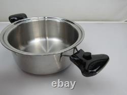 Saladmaster Titanium Stainless Steel 4 Quart Stock Pot 316ti 4qt 2 Handles Lid