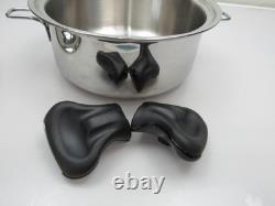 Saladmaster Titanium Stainless Steel 4 Quart Stock Pot 316ti 4qt 2 Handles Lid