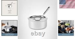 Saucepan Stainless Steel 3 Quart Induction Safe Oven Safe Cookware