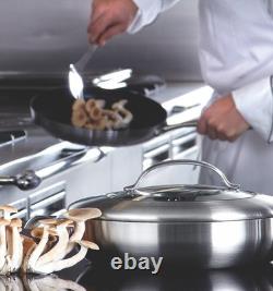 Scanpan CTX 12.75 Inch Nonstick Chef's Pan, 5.25 Quart, Stainless Steel