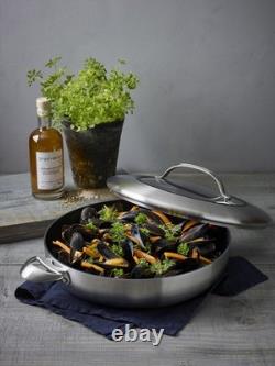 Scanpan CTX 12.75 Inch Nonstick Chef's Pan, 5.25 Quart, Stainless Steel