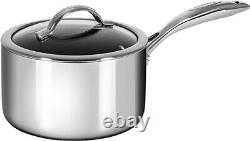 Scanpan Haptiq Saucepan with Lid, 4 Quart, Silver