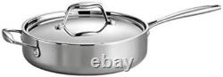 Signature 3-Quart Stainless Steel Saute Pan Induction-Ready & Dishwasher-Safe