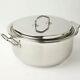 Silga 6 Quart Gourmet 18/10 Stainless Steel Stockpot With Cover Italy 200232t